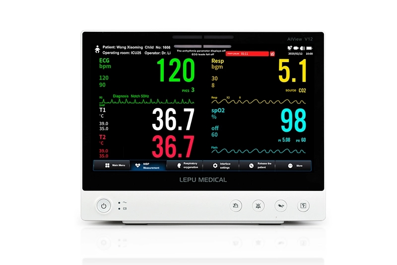 Aplicações do monitor portátil do paciente em cuidados intensivos